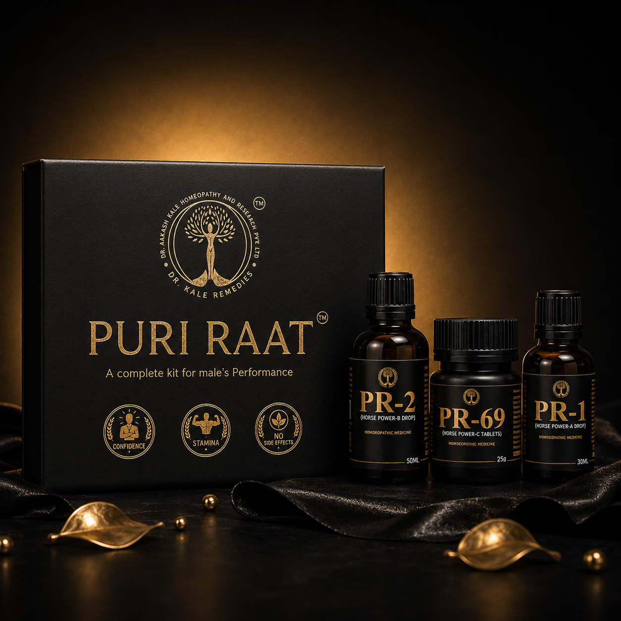 PURI RAAT™️  Complete Male Vitality & Performance Support Kit