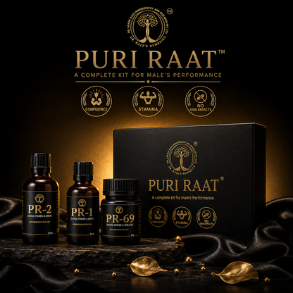 PURI RAAT™️  Complete Male Vitality & Performance Support Kit